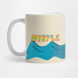 Myrtle Beach SC Waves with Beach Ball Mug